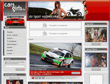 Tablet Screenshot of carsandgirls.hu